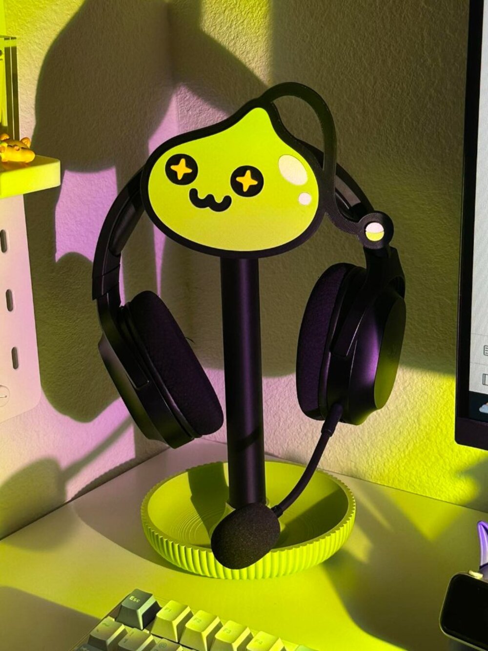 Slime Headphone Stand | Maplestory | Cozy Gamer Gift and Decor | Gaming accessor